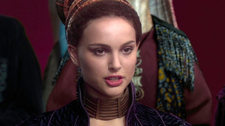 Padmé Amidala speaking in senate
